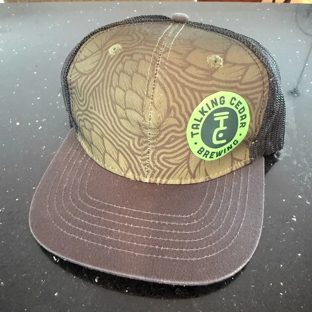 Talking Cedar Brewing Green and Black Hat